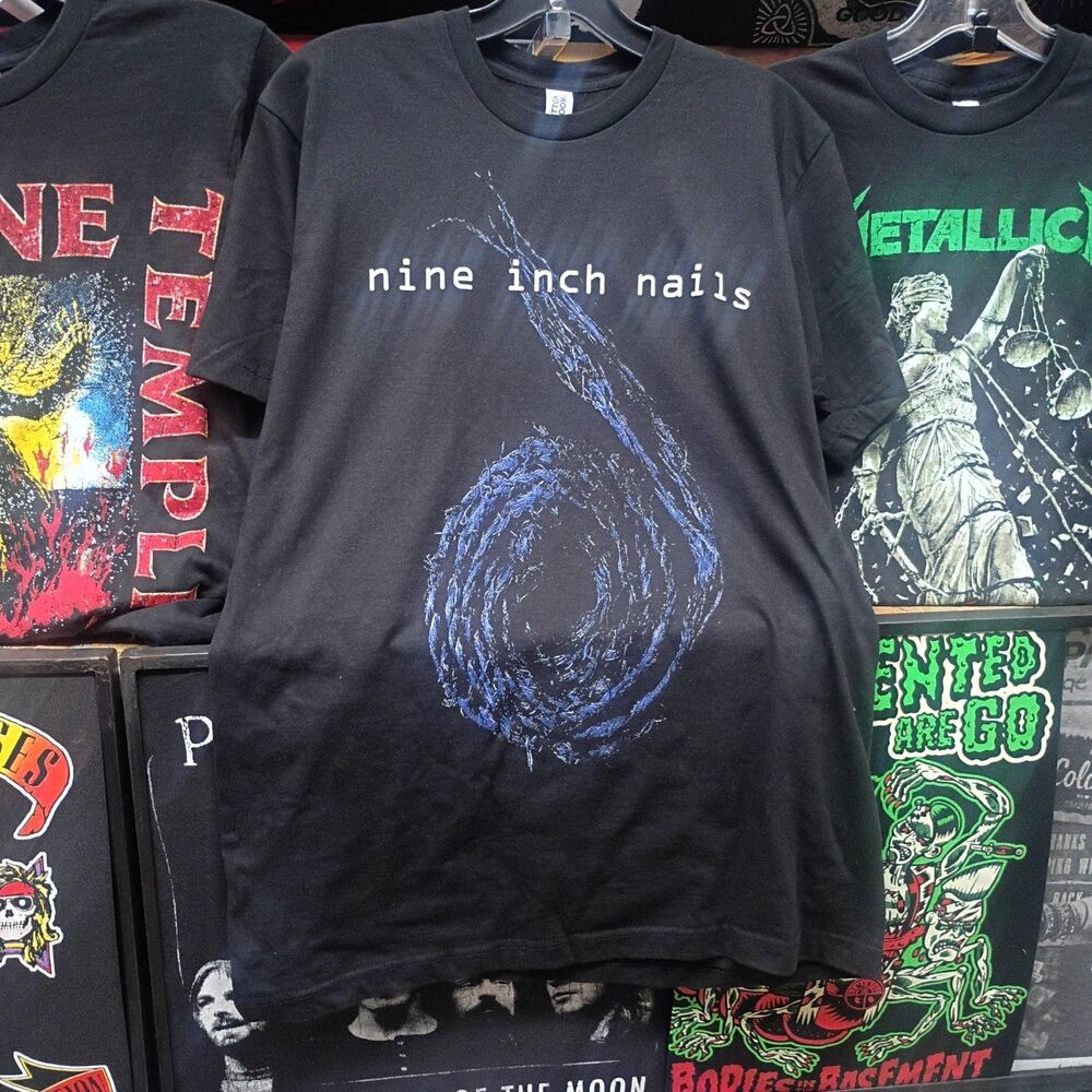 RARE NINE INCH NAILS Band  Rock Tee T-shirt Size Large L
